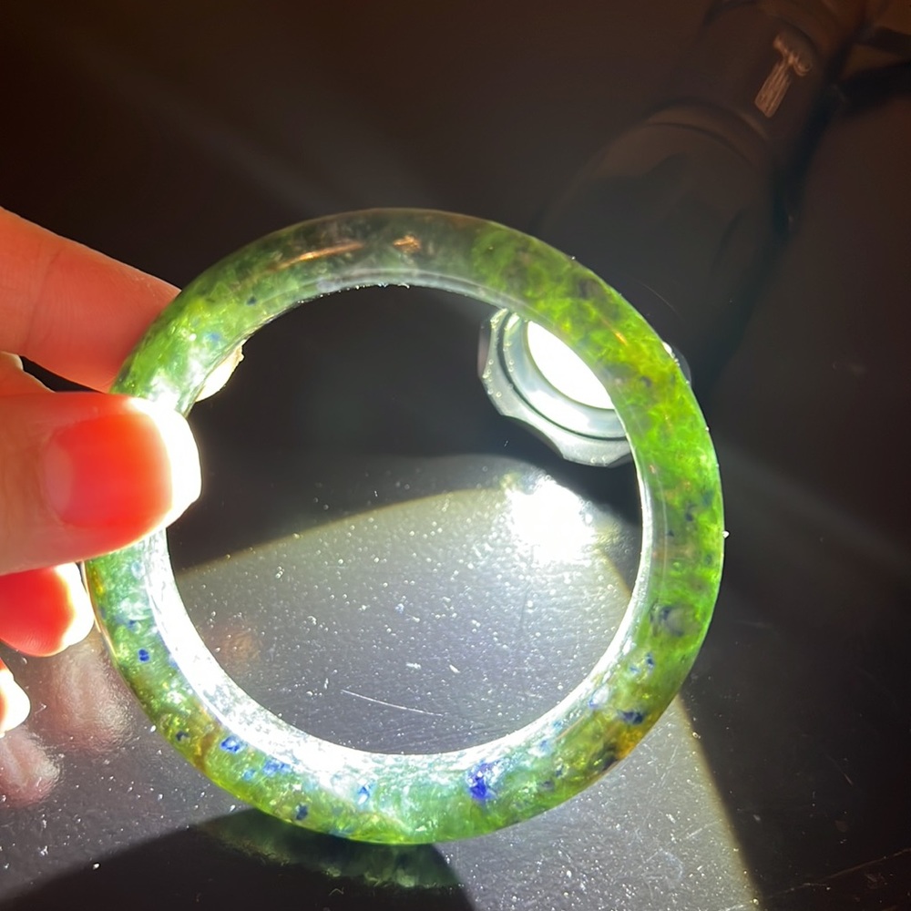 Genuine sapphire bangle